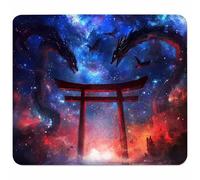 Cielo Stellato Tappetino Mouse Piccolo 250x200x3mm, Tappetino Scrivania con Bordo Cucito, Mousepad Impermeabile e Antiscivolo, Pratica e Facile da Pulire, Accessori Gaming, Regalo Uomo, Drago 6-7968