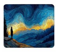 Cielo Stellato Tappetino Mouse Piccolo 260x220x3mm, Tappetino Scrivania con Bordo Cucito, Mousepad Impermeabile e Antiscivolo, Pratica e Facile da Pulire, Accessori Gaming Regalo, Astratto 6-1251