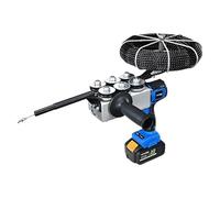 CIELOBLOEN Cinta Pasacables Profesional, Tirador de Cables Magnético Automático, Máquina Encordadora con Baterías de Litio y LED para Tendido Eléctrico en Obras y Reformas Blue