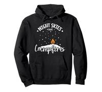 Cielos nocturnos y fogatas Sudadera con Capucha