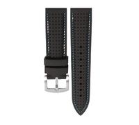 CIEMJSYNF Compatible con Casio Mdv-106 107 Mtp-1374 1375 EFR-516 EQB-500 EQB800 correa de silicona correa de reloj de goma accesorios for hombres(Black Blue -steel,22mm)