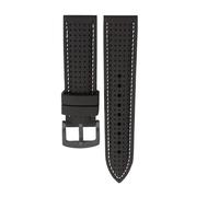 CIEMJSYNF Compatible con Casio Mdv-106 107 Mtp-1374 1375 EFR-516 EQB-500 EQB800 correa de silicona correa de reloj de goma accesorios for hombres(Black white -black,22mm)