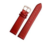 CIEMJSYNF Correa de Reloj de Cuero Compatible con Casio 3744 MTP Correa MTP-M305 1183 V006 V001 Correa de Cuero Cuadrada Luna 20 mm Herramienta Negra y marrón(Res rose gold)