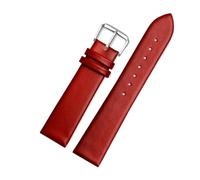 CIEMJSYNF Correa de Reloj de Cuero Compatible con Casio 3744 MTP Correa MTP-M305 1183 V006 V001 Correa de Cuero Cuadrada Luna 20 mm Herramienta Negra y marrón(Red silver)