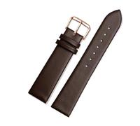 CIEMJSYNF Correa de Reloj de Cuero Compatible con Casio 3744 MTP Correa MTP-M305 1183 V006 V001 Correa de Cuero Cuadrada Luna 20 mm Herramienta Negra y marrón(Brown rose gold)