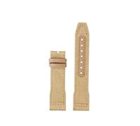 CIEMJSYNF Correa de reloj de lona de nailon for deportes al aire libre, Compatible con IWC Pilot Mark XVIII Spitfire Portugal Series, 20, 21 y 22MM(Khaki without buckle,20mm Width)