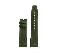 CIEMJSYNF Correa de reloj de lona de nailon for deportes al aire libre, Compatible con IWC Pilot Mark XVIII Spitfire Portugal Series, 20, 21 y 22MM(Army Green NO buckle,20mm Width)