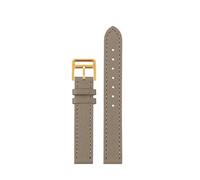 CIEMJSYNF La correa de cuero del reloj es adecuada Compatible con Hermes 14mm 16mm 18mm 20mm pulsera de cuero vacuno suave cómoda y de moda(Grey gold,14mm)