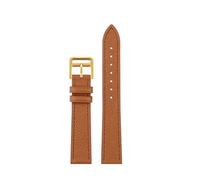 CIEMJSYNF La correa de cuero del reloj es adecuada Compatible con Hermes 14mm 16mm 18mm 20mm pulsera de cuero vacuno suave cómoda y de moda(Brown gold,14mm)