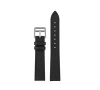 CIEMJSYNF La correa de cuero del reloj es adecuada Compatible con Hermes 14mm 16mm 18mm 20mm pulsera de cuero vacuno suave cómoda y de moda(Black silver,16mm)