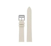 CIEMJSYNF La correa de cuero del reloj es adecuada Compatible con Hermes 14mm 16mm 18mm 20mm pulsera de cuero vacuno suave cómoda y de moda(White silver,18mm)