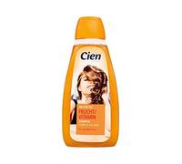 Cien Champú día a día, frutas y vitaminas, potencia y volumen, para cabello normal, sin siliconas, vegano, 500 ml