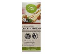 CIEN Crema facial Nature 24H con aceite de almendras sensible, 1 x 50 ml