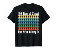 Cien Días de Aprendizaje Escolar Y Aún Disfrutando Maestro Camiseta