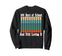 Cien Días de Aprendizaje Escolar Y Aún Disfrutando Maestro Sudadera