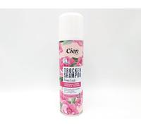 Cien Flower Fresh - Champú seco para todo tipo de cabello, frescura y volumen de larga duración, sin residuos blancos, aroma floral 200 ml