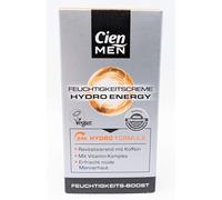 Cien Men Hydro Energy 24h Hydro Formula con complejo vitamínico refresca la piel de los hombres cansados, 50 ml