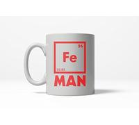 Ciencia Del Hierro Divertida Del Hombre De Fe Tazas De Cerámica Elegante Tazas De Desayuno Chic Taza De Café Para Escuela Leche Hogar 330Ml