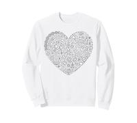 Ciencia Doodle Corazón Física Química Biología Sudadera