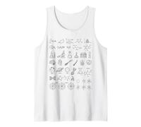 Ciencia Doodle Física Matemáticas Química Biología Astronomía Camiseta sin Mangas