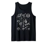 Ciencia Espacial Astronomía gráfica Amante Astrónomo Cósmico Camiseta sin Mangas