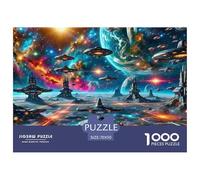 Ciencia ficción Puzzles Imposible,desafío para Adultos paisajes Entretenimiento Creativo 1000 Piezas Obra De Arte De Juego De para Adultos Y Niños A Partir De 12 Años 70x50cm/1000pcs