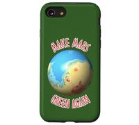 Ciencia Negro Azul Rojo Marte Terraforming Cartografía Carcasa para iPhone SE (2020) / 7/8