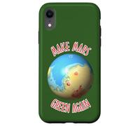 Ciencia Negro Azul Rojo Marte Terraforming Cartografía Carcasa para iPhone XR
