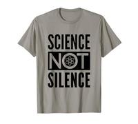 Ciencia NO Silencio - Diseño de activismo del símbolo del átomo Camiseta