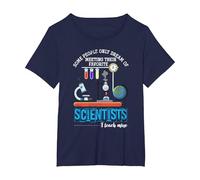 Ciencia Profesor Biólogo Regalo Enseño La Mía Biología Camiseta, Mujer Tallas Grandes, Azul Marino, 1XL Grande