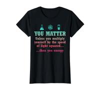 Ciencia Que importas a Menos Que multipliques Entonces Maestro de energía Camiseta gráfica económica, Mujer, Negro, XL