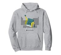 Ciencia Química Mercury Rock Meme Reina LOL Parodia Freddie Sudadera con Capucha, Unisex para Adultos, Gris Jaspeado, S
