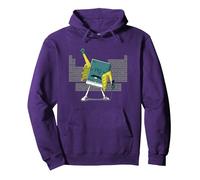 Ciencia Química Mercury Rock Meme Reina LOL Parodia Freddie Sudadera con Capucha, Unisex para Adultos, Morado, XL