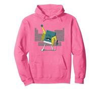 Ciencia Química Mercury Rock Meme Reina LOL Parodia Freddie Sudadera con Capucha, Unisex para Adultos, Rosa Brillante, M