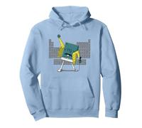 Ciencia Química Mercury Rock Meme Reina LOL Parodia Freddie Sudadera con Capucha, Unisex para Adultos, Azul Polvoriento, S
