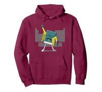 Ciencia Química Mercury Rock Meme Reina LOL Parodia Freddie Sudadera con Capucha, Unisex para Adultos, Granate, S