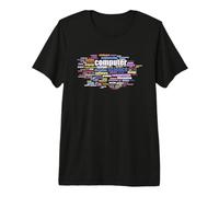 Ciencias de la Computación de la Palabra de Color Nube Diseño de Camiseta Premium