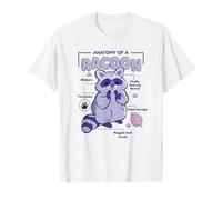 Ciencias Naturales Libro de Texto Anatomía Mapache Camiseta