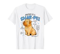 Ciencias Naturales Libro de Texto Anatomía Shar-Pei Camiseta