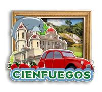 Cienfuegos Cuba - Imán 3D para nevera, diseño de ciudad, recuerdo de ciudad, calcomanías para nevera, hogar, cocina, pizarra blanca