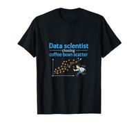 Científico de Datos Diagrama de dispersión de Granos de café Humor de reunión Camiseta