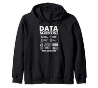 Científico de Datos Etiqueta de Advertencia Estadísticas Analíticas Humor Sudadera con Capucha
