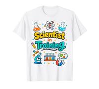 Científico en formación para niños Curiosos Estudiantes Ciencia Humo Camiseta