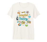 Científico en formación para niños Curiosos Estudiantes Ciencia Humo Camiseta Premium