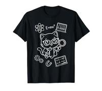 Científico Física E = MC² Kawaii Cat Físico Lindo Camiseta