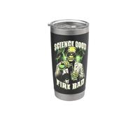 Científico Halloween Divertido Frankenstein Ciencia Buen Químico Vaso térmico de acero inoxidable de doble pared