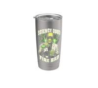 Científico Halloween Divertido Frankenstein Ciencia Buen Químico Vaso térmico de acero inoxidable de doble pared
