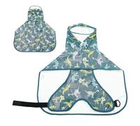 Cientos de cien - Capa impermeable extraíble para perro, con capucha | Tiras reflectantes ligeras, ropa transpirable para perros pequeños y medianos exteriores