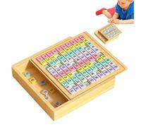 Cientos de Madera, matemáticas en la Mesa - 1-100 números consecutivos aprendiendo Juguete para niños | Toys para la Infancia Digital Board for Kids Counting Skills Development y Brain Train p