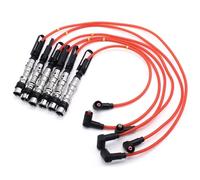 CIENUWPD 6 Cables de bujías y bobinas de Encendido, Color Rojo, con Extractor. para Golf III Corrado VR6 2.8 2.9 AAA ABV 021905409AD